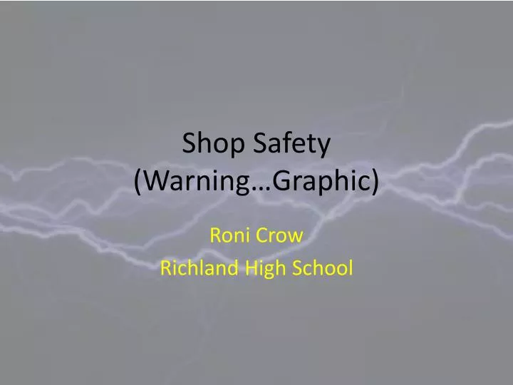 shop safety warning graphic