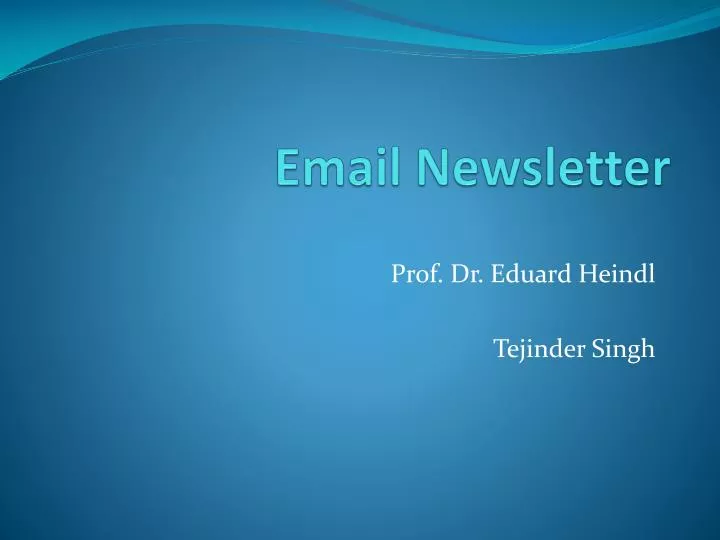 email newsletter