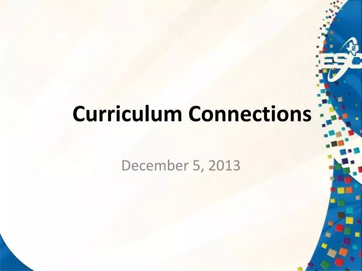 curriculum connections