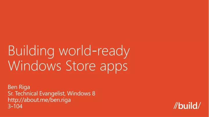 building world ready windows store apps