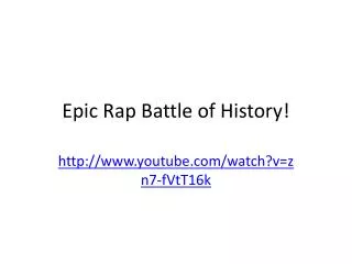 Epic Rap Battle of History!