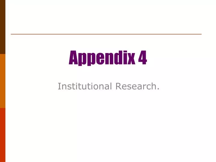 appendix 4