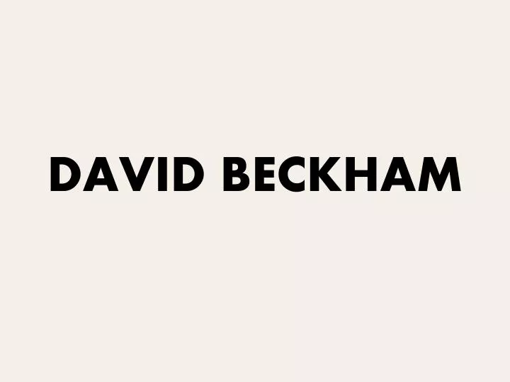 david beckham