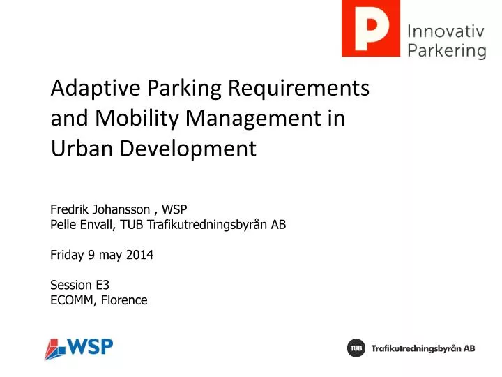 adaptive parking requirements and mobility management in urban development