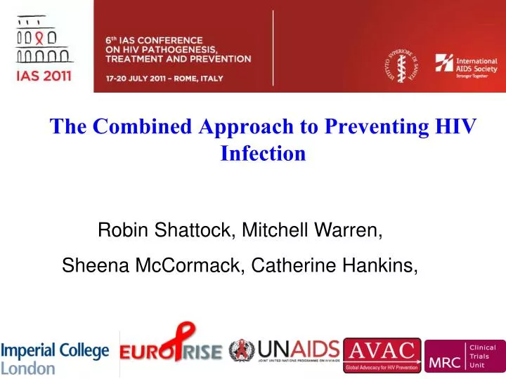 the combined approach to preventing hiv infection