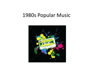 1980s Popular Music
