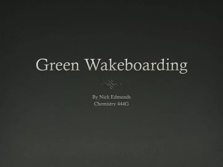 green wakeboarding