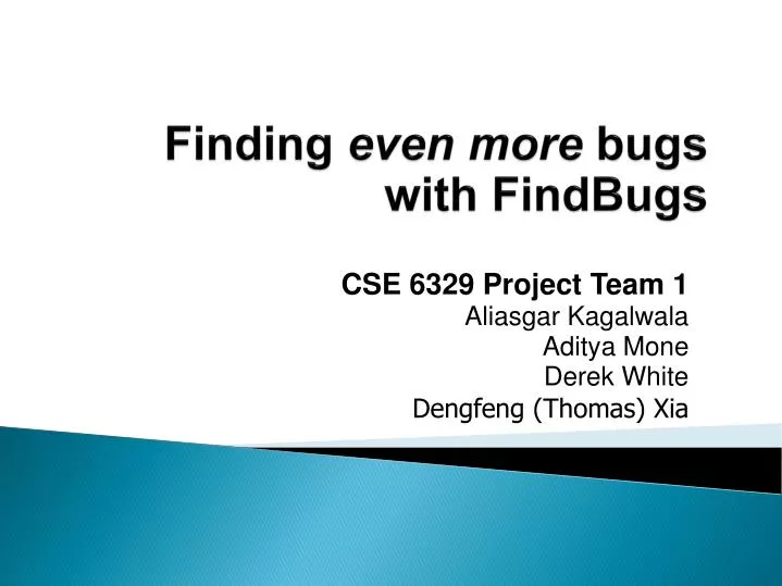 finding even more bugs with findbugs