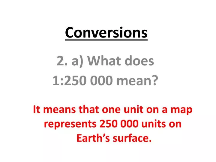 conversions