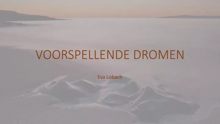 voorspellende dromen