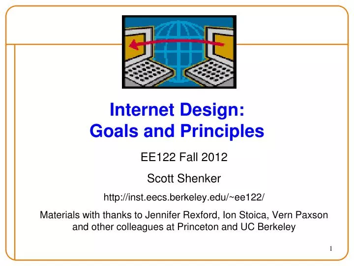 internet design goals and principles
