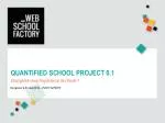 Quantified School Project 0.1 - slide 1
