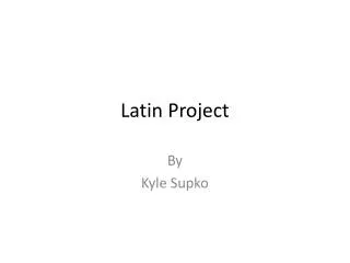 Latin Project