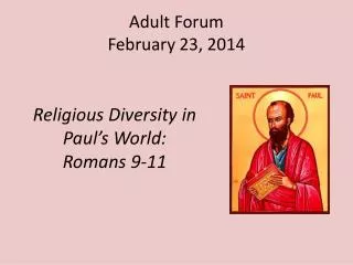 Adult Forum February 23, 2014