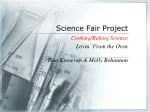 Science Fair Project - slide 1