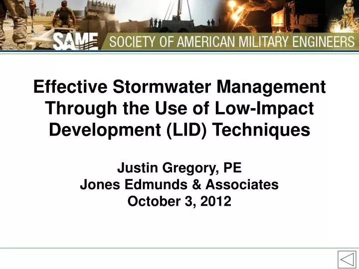 effective stormwater management through the use of low impact development lid techniques