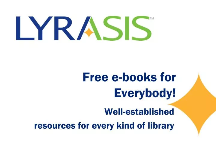 free e books for everybody
