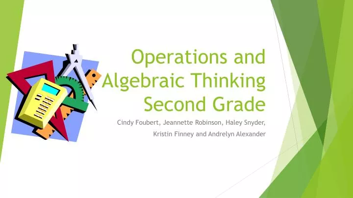 operations and algebraic thinking second grade