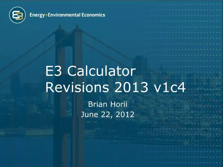 e3 calculator revisions 2013 v1c4