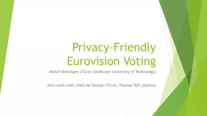 privacy friendly eurovision voting