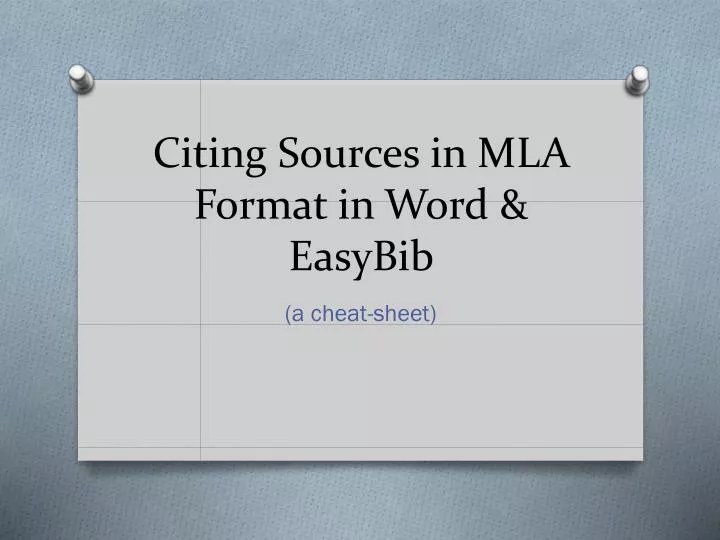 citing sources in mla format in word easybib