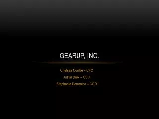 GearUp , Inc.