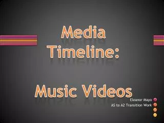 Media Timeline : Music Videos