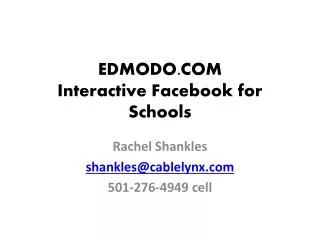EDMODO.COM Interactive Facebook for Schools