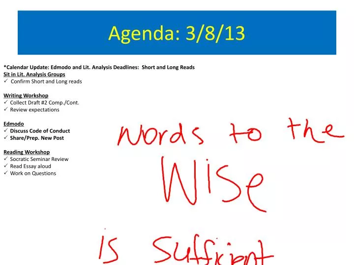 agenda 3 8 13