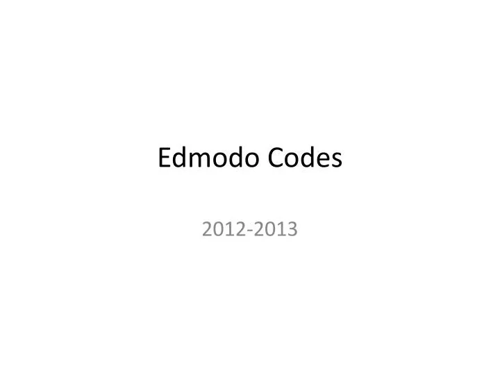 edmodo codes