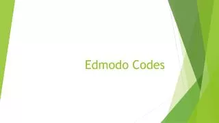 Edmodo Codes