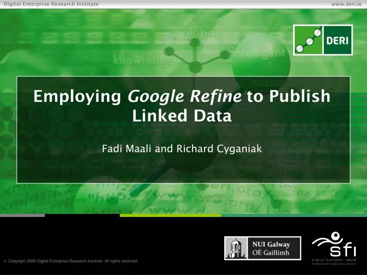 employing google refine to publish linked data