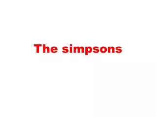 The simpsons