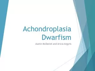 Achondroplasia Dwarfism