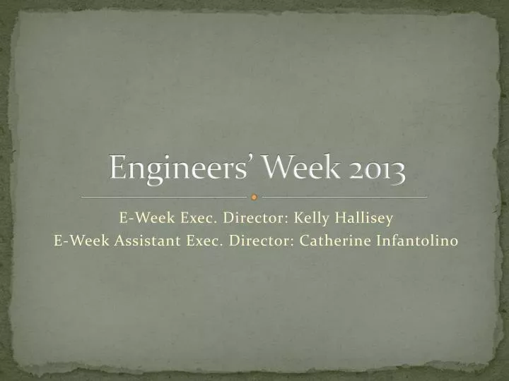 engineers week 2013
