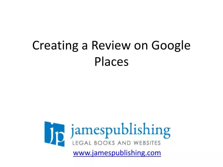 creating a review on google places