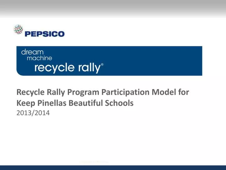 recycle rally program participation model for keep pinellas beautiful schools