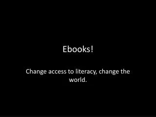 Ebooks !