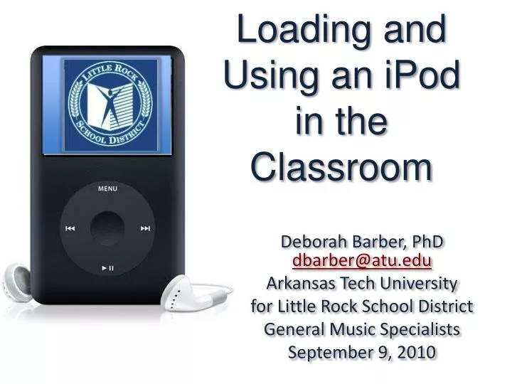 loading and using an ipod in the classroom