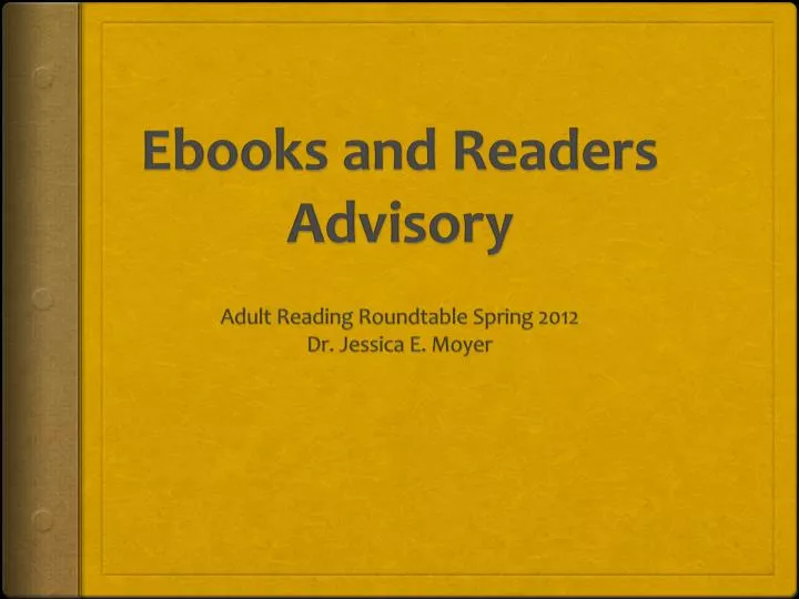 ebooks and readers advisory