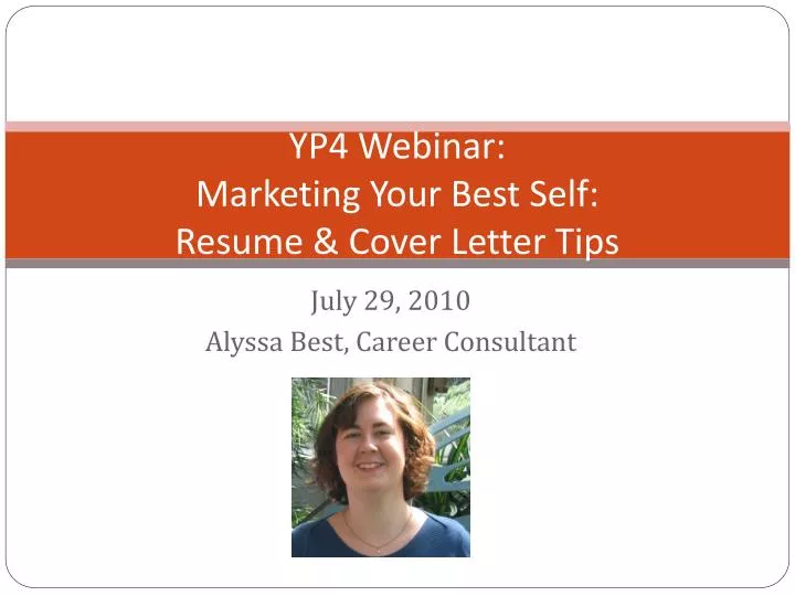 yp4 webinar marketing your best self resume cover letter tips