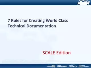 7 Rules for Creating World Class Technical Documentation