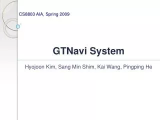 GTNavi System