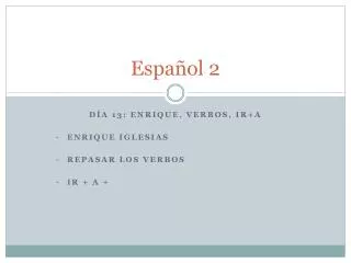 espa ol 2