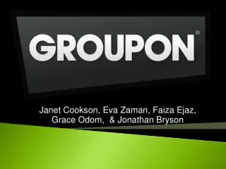 Janet Cookson, Eva Zaman , Faiza Ejaz , Grace Odom, &amp; Jonathan Bryson