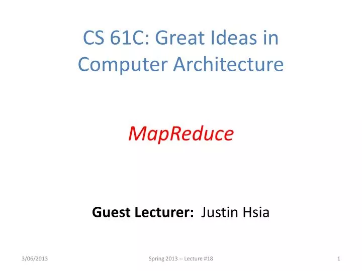 guest lecturer justin hsia