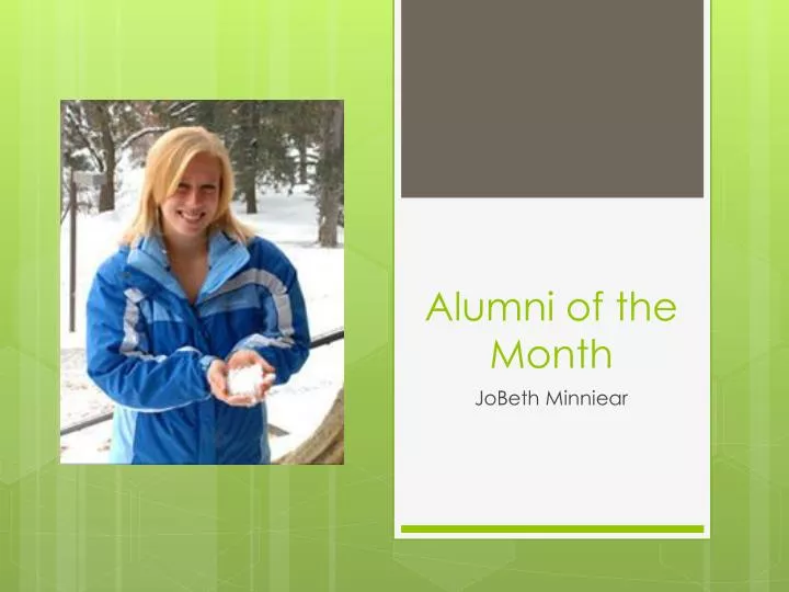 alumni of the month