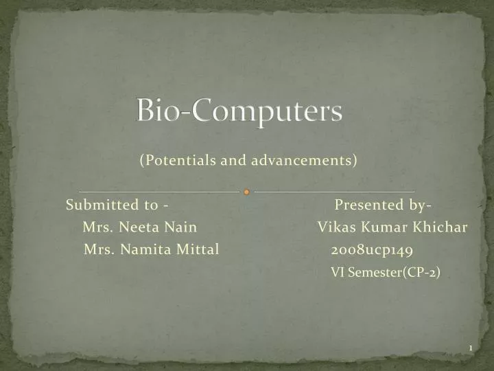bio computers