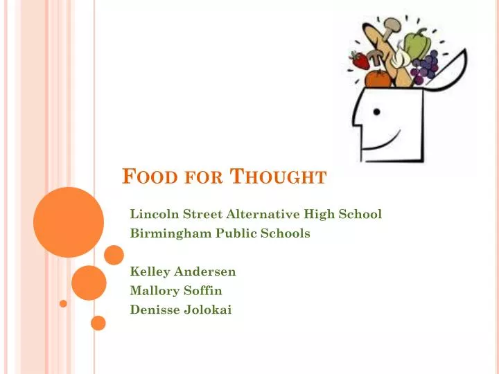 food for thought presentation