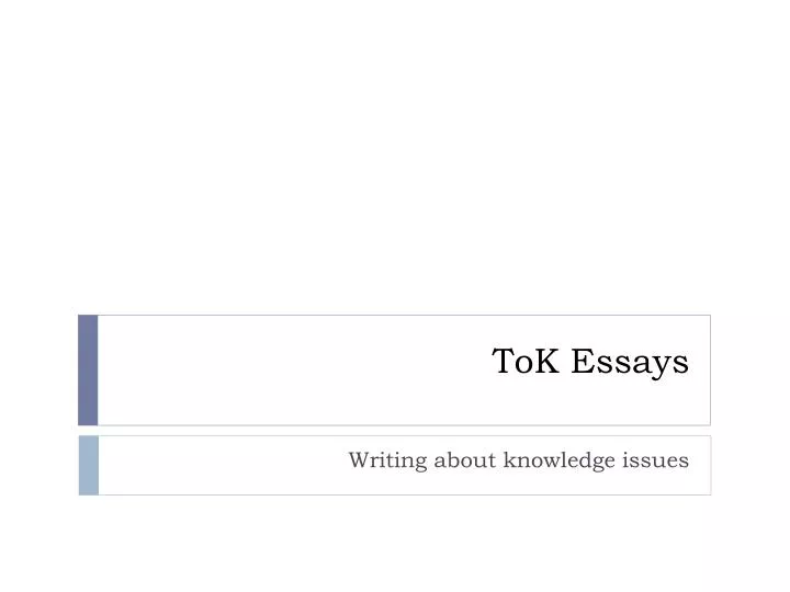 sample tok essays 2022
